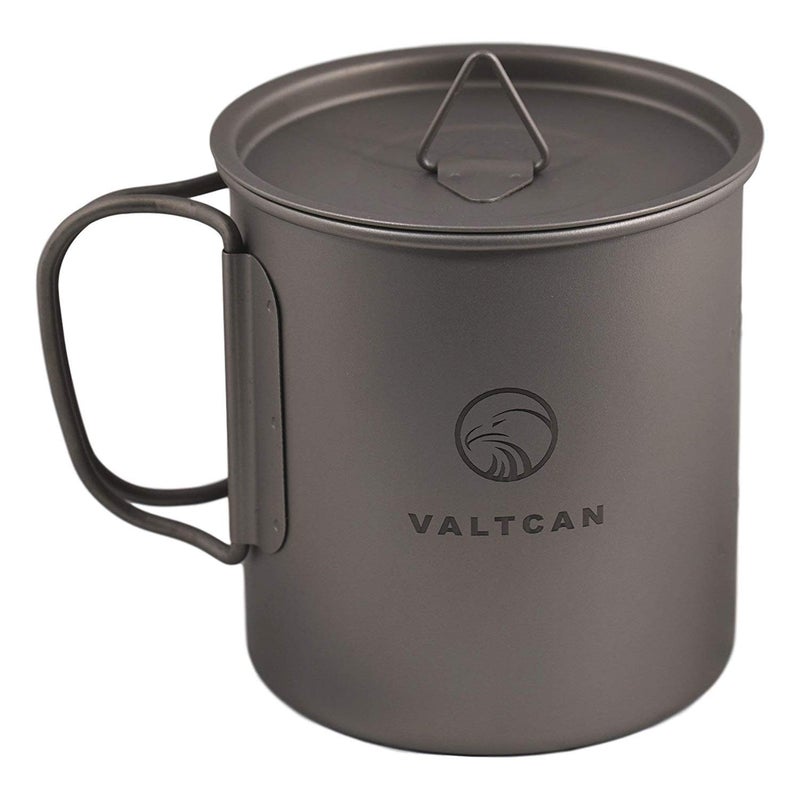 Valtcan 450ml Titanium Camping Cup with Tight Lid 15.2oz or 1.9 Cups Capacity - Image 3